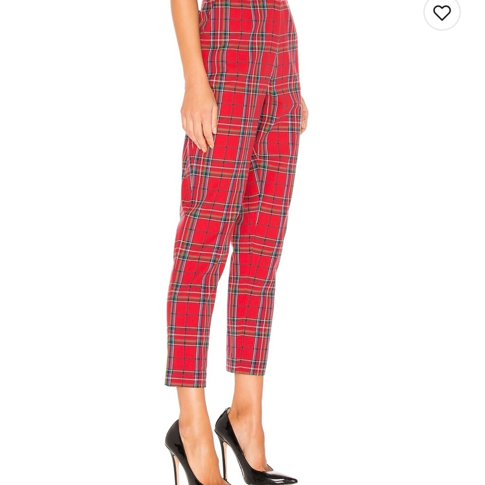 The Leslie Pant in Red Plaid